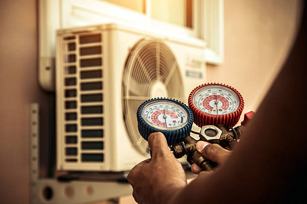 Professional Hvac technician working in Flat Rock, IN